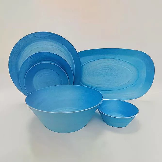 Set de veselă din ceramică albastră