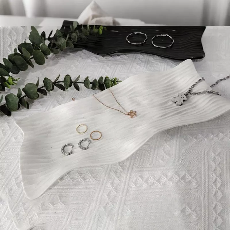 Tavă de bijuterii vintage de lux din ceramică Tavă de bijuterii vintage de lux din ceramică