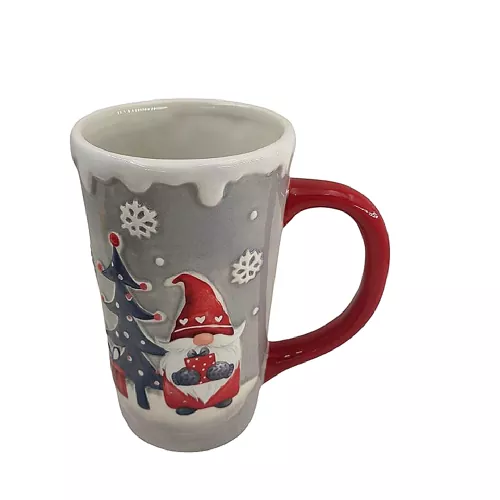 Cană amuzantă din ceramică Elf de Crăciun