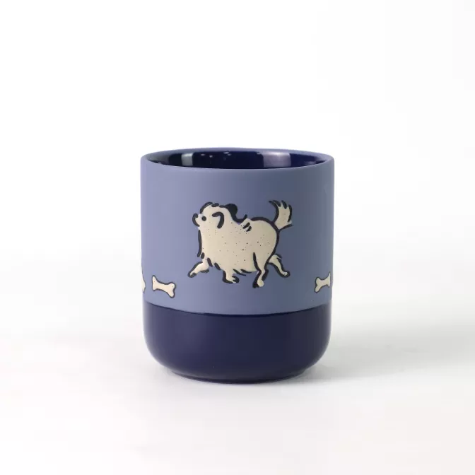 Suport pentru lumânări din ceramică pictat manual