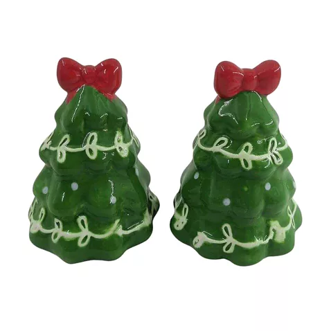 Ornament pentru brad din ceramică realizat manual