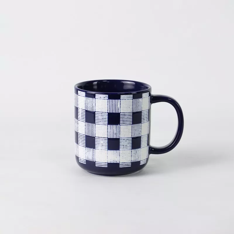 Hand Drawn Grid Pattern Mug Hand Drawn Grid Pattern Mug