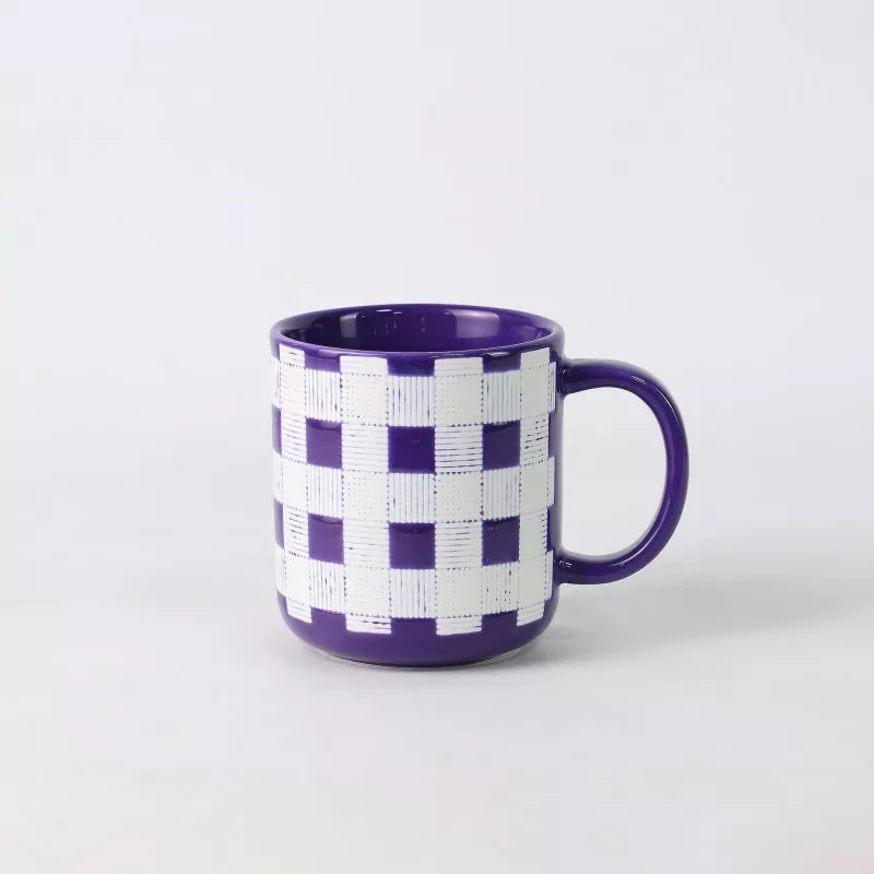 Hand Drawn Grid Pattern Mug Hand Drawn Grid Pattern Mug