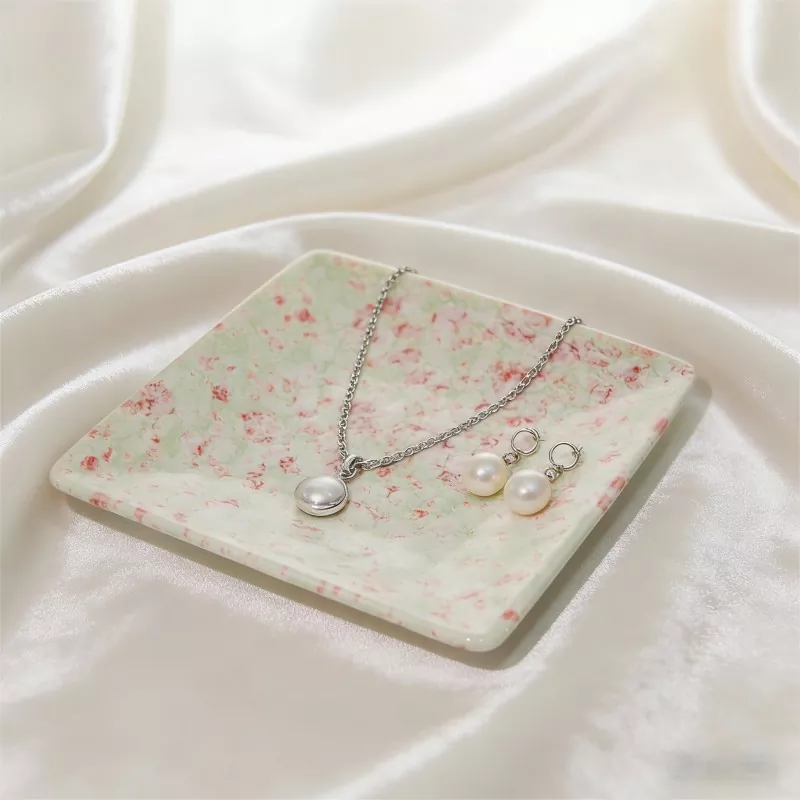 Square Small Speckled Ceramic Dish