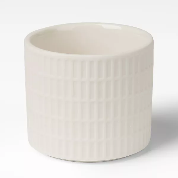 Suporturi de lumânări ceramice cu model alb lăptos Suporturi de lumânări ceramice cu model alb lăptos