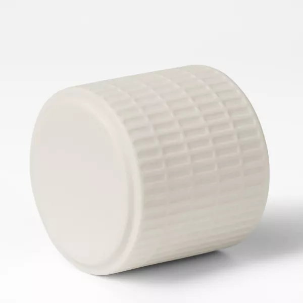 Suporturi de lumânări ceramice cu model alb lăptos