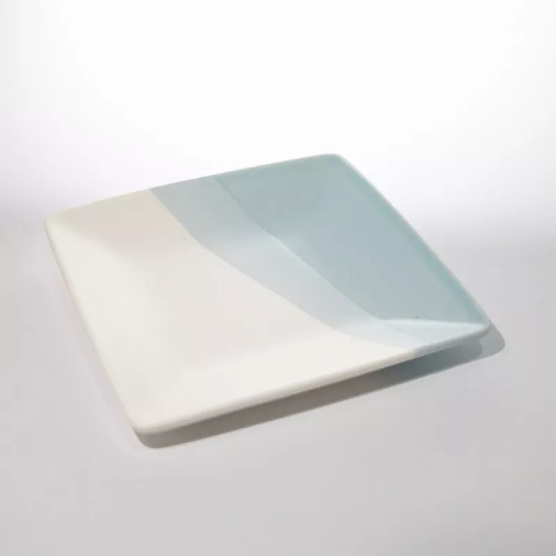 Placă pătrată modernă din ceramică în două tonuri