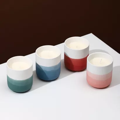 Suport pentru lumânări din ceramică Ombre