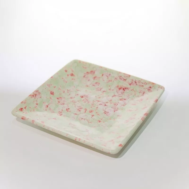 Vasă mică pătrată din ceramică